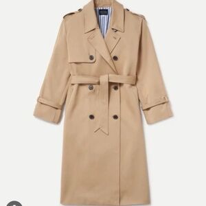NWT AYR The Espionage trench coat in Biscuit size small